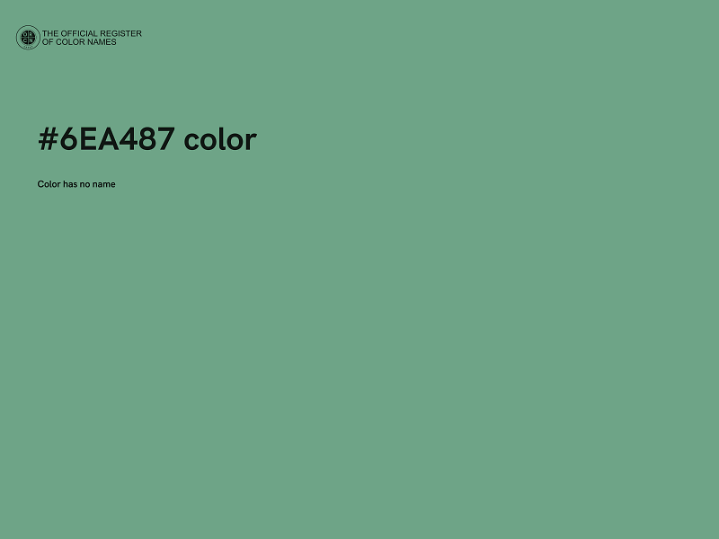 #6EA487 color image