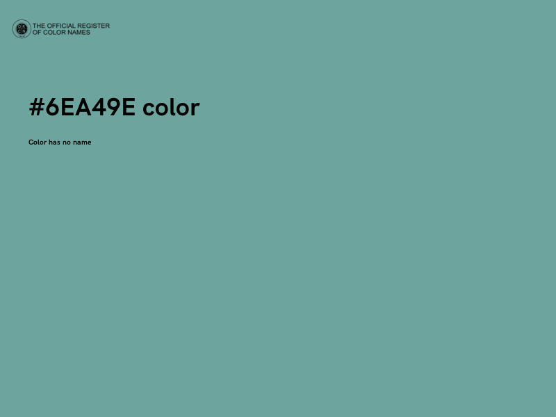 #6EA49E color image