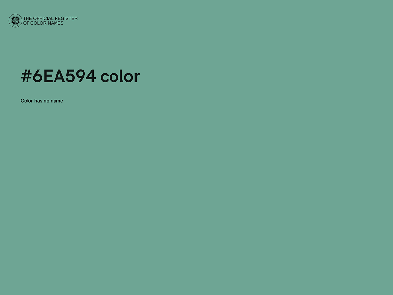 #6EA594 color image