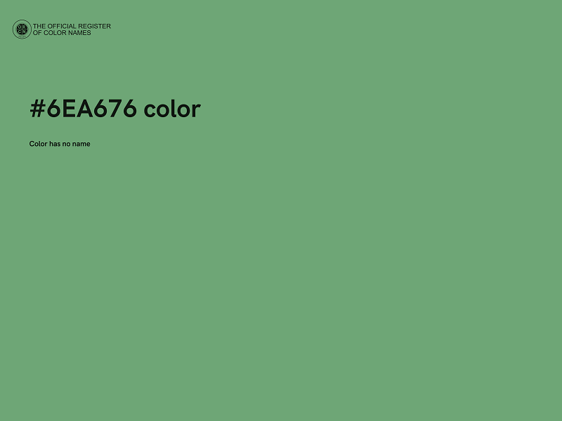 #6EA676 color image