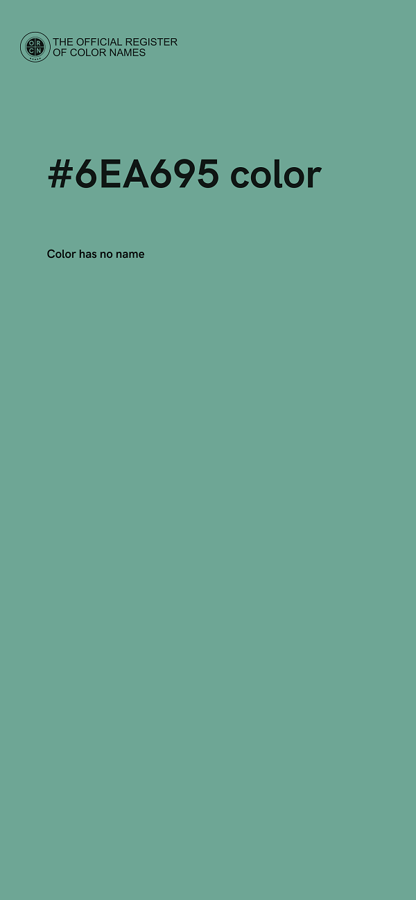 #6EA695 color image