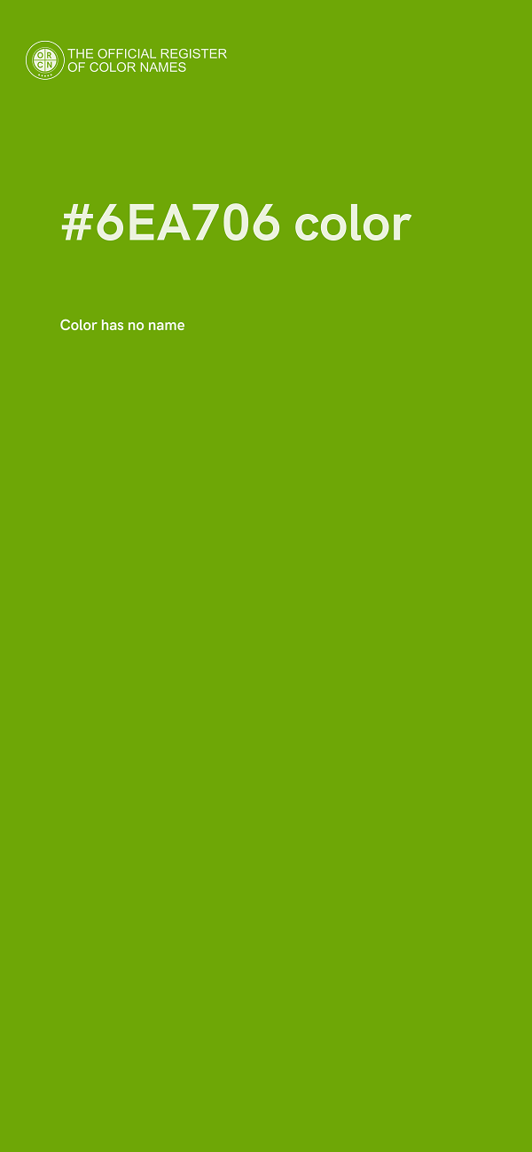 #6EA706 color image