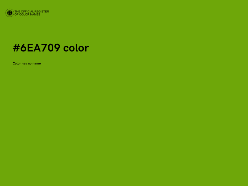 #6EA709 color image