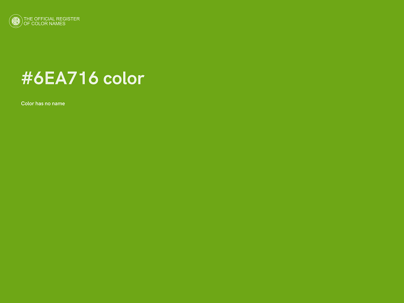 #6EA716 color image