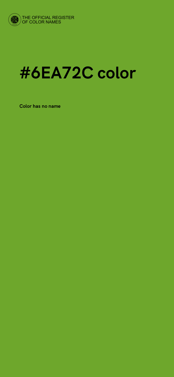 #6EA72C color image