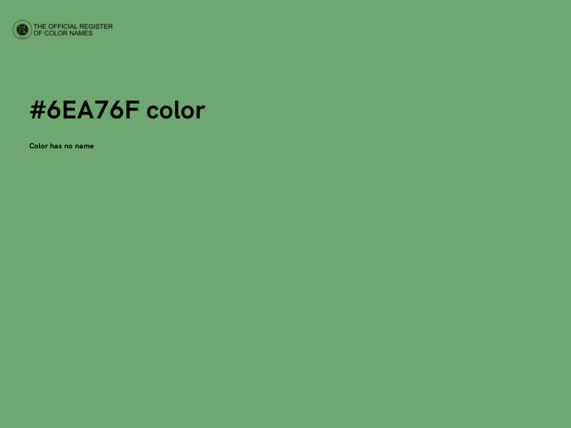 #6EA76F color image