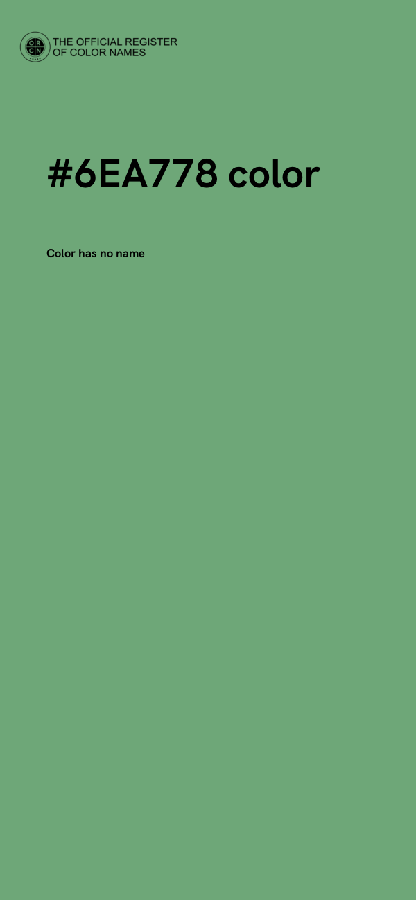 #6EA778 color image
