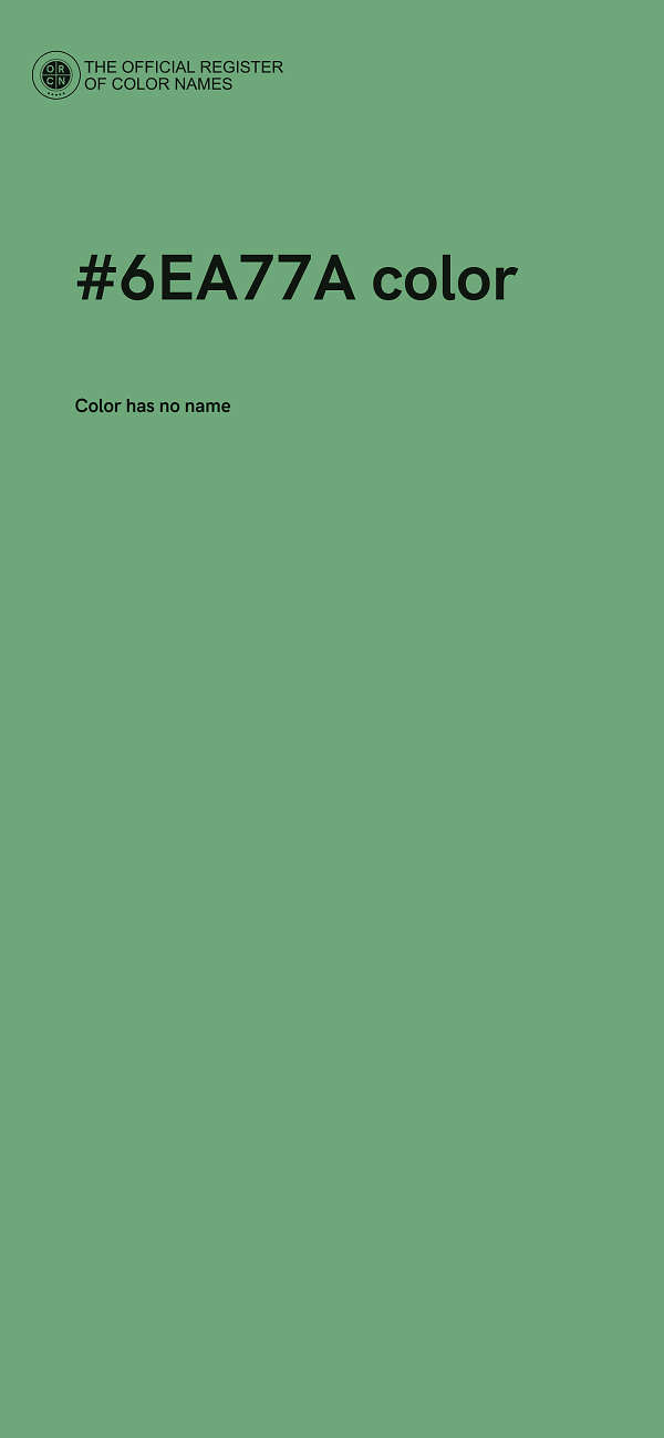 #6EA77A color image