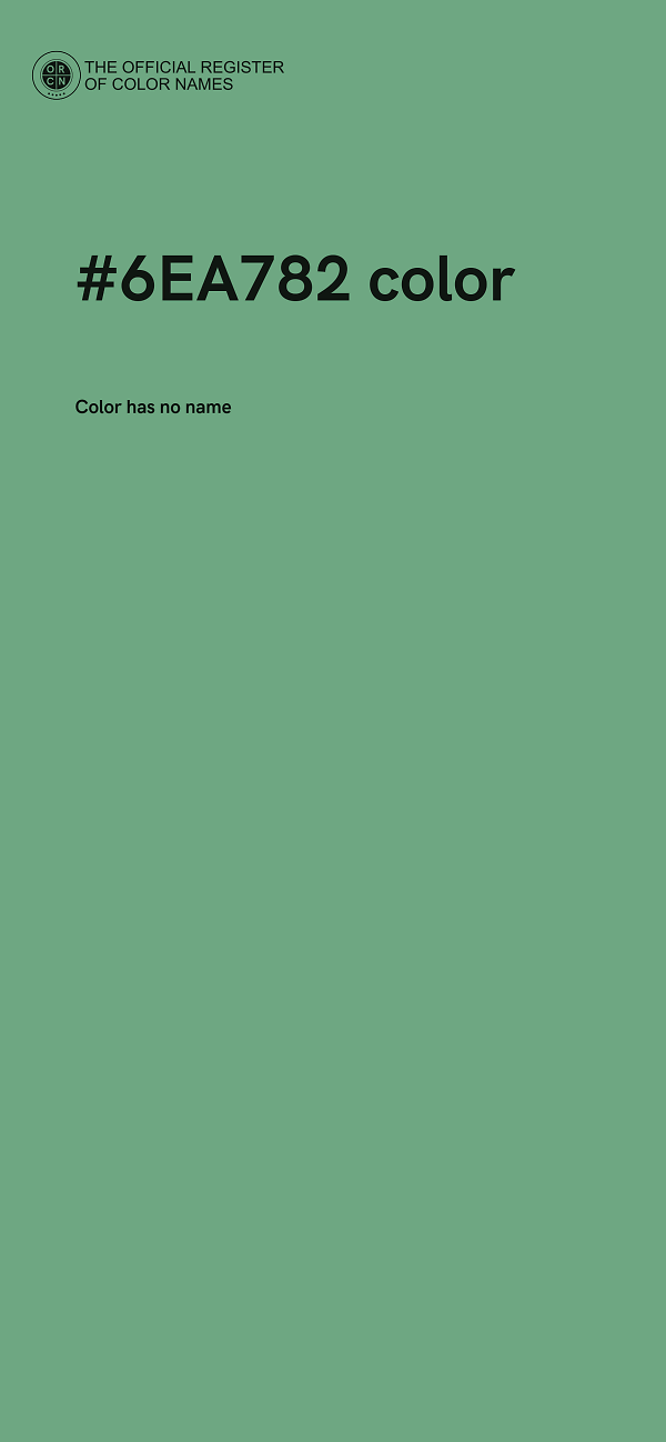 #6EA782 color image