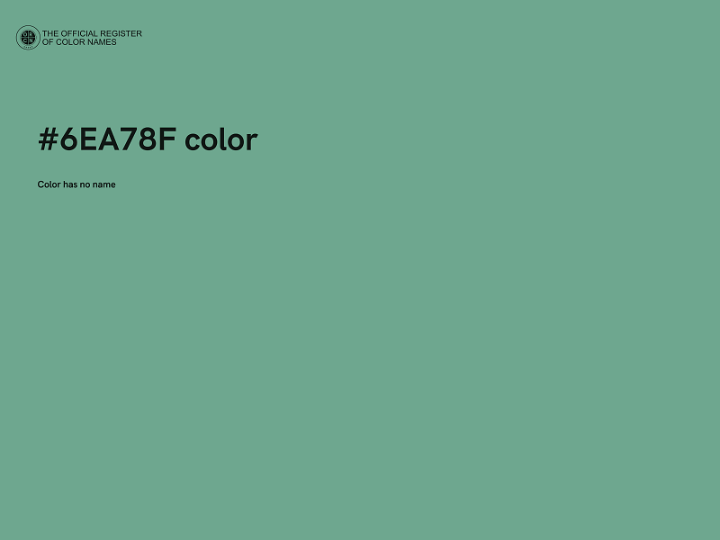 #6EA78F color image