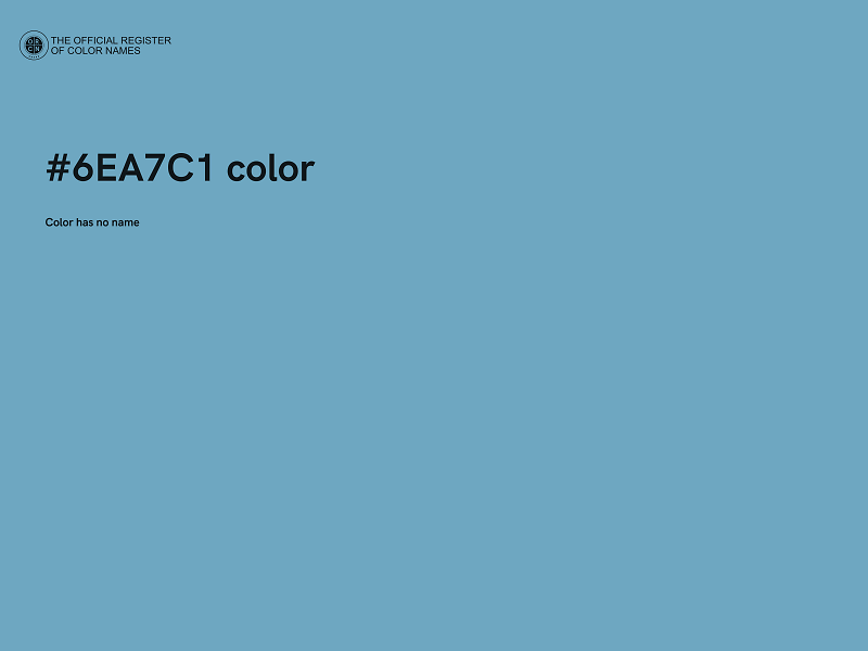 #6EA7C1 color image