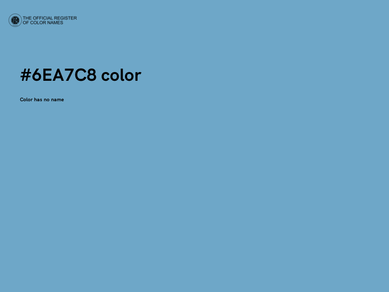#6EA7C8 color image