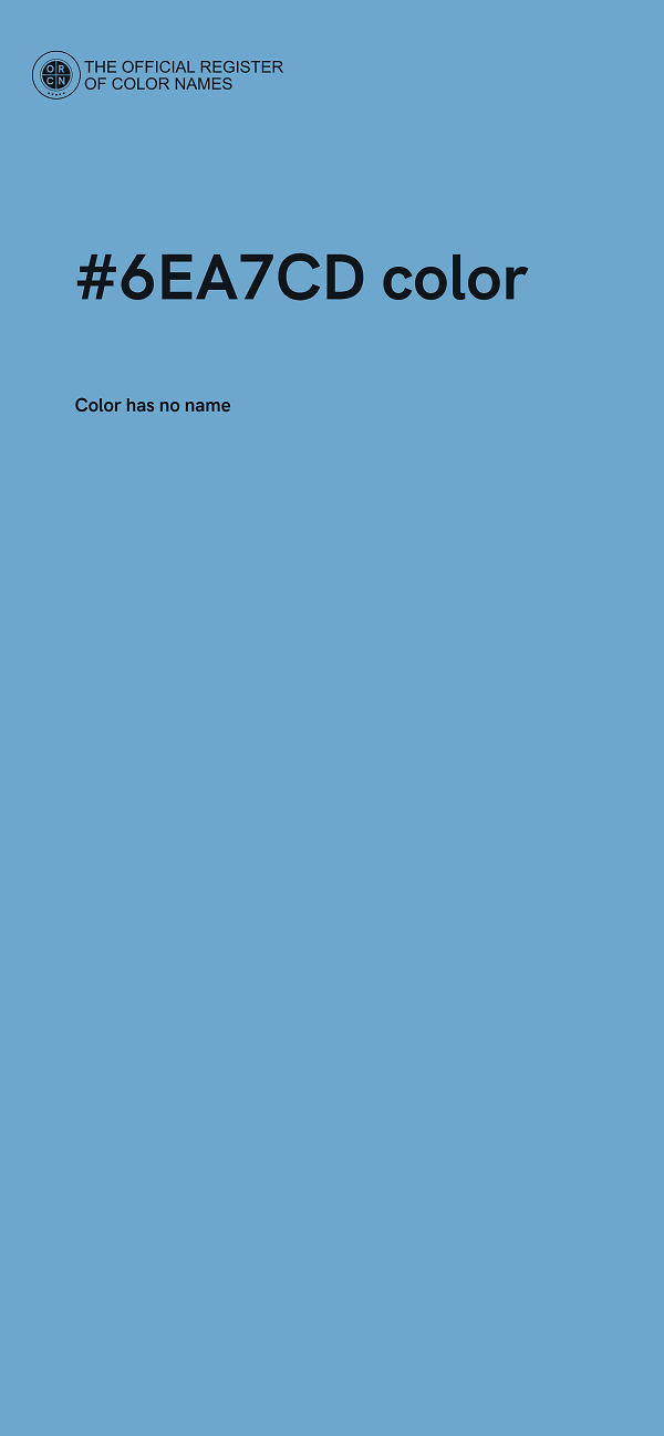 #6EA7CD color image
