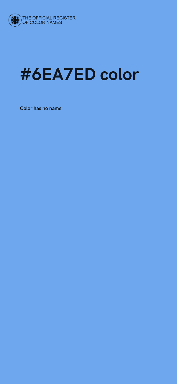 #6EA7ED color image