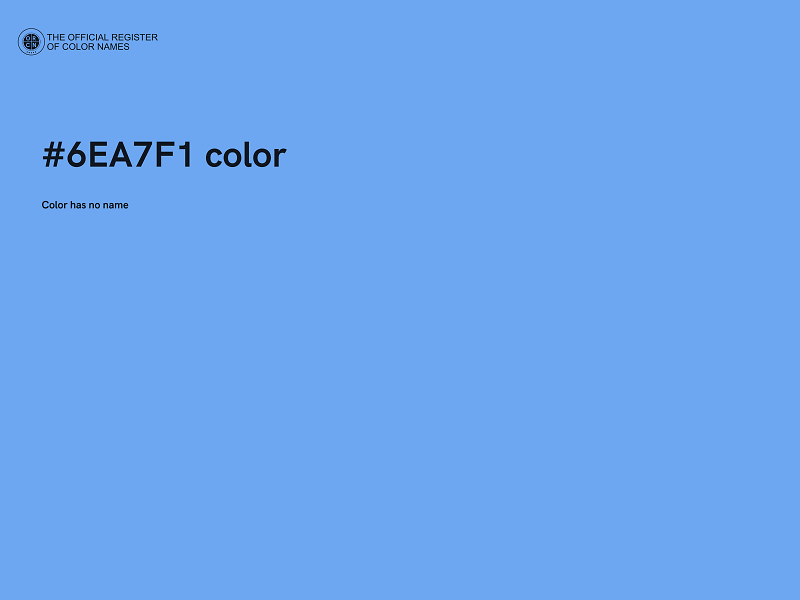 #6EA7F1 color image