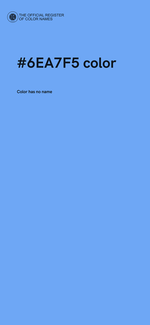 #6EA7F5 color image