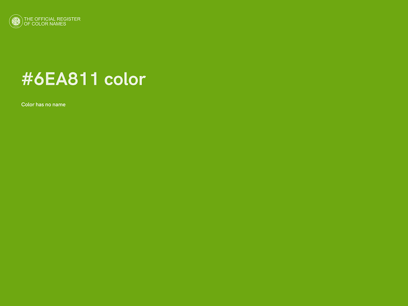 #6EA811 color image