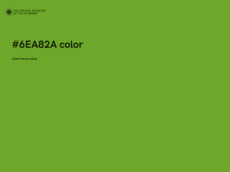 #6EA82A color image