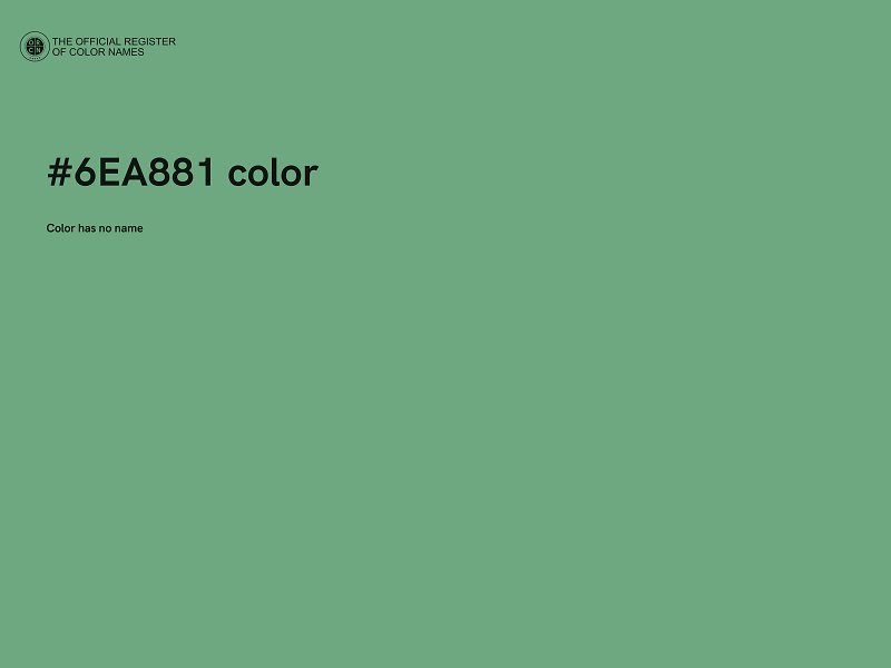 #6EA881 color image