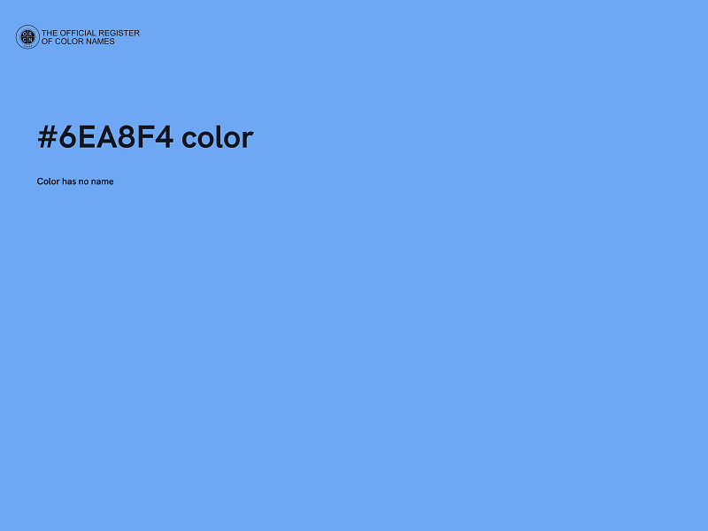 #6EA8F4 color image