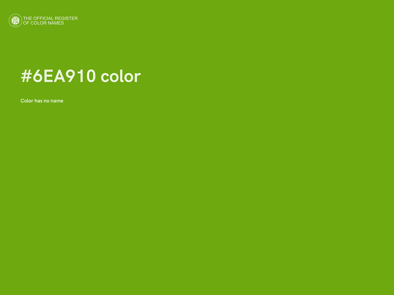 #6EA910 color image