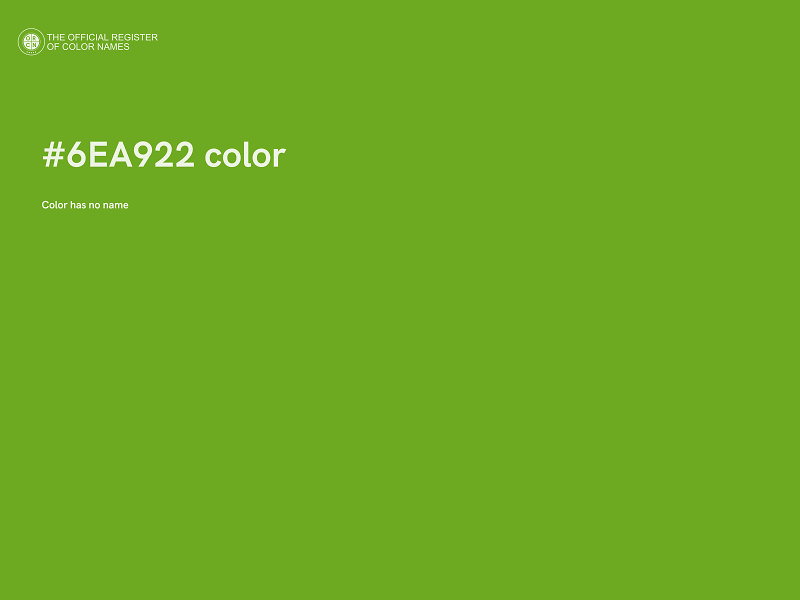 #6EA922 color image