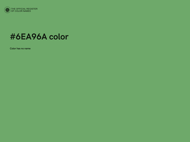 #6EA96A color image