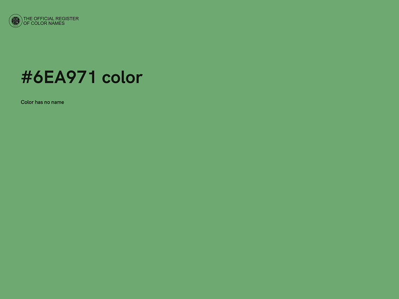 #6EA971 color image