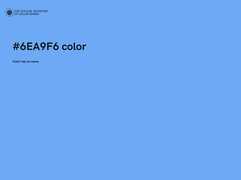 #6EA9F6 color image