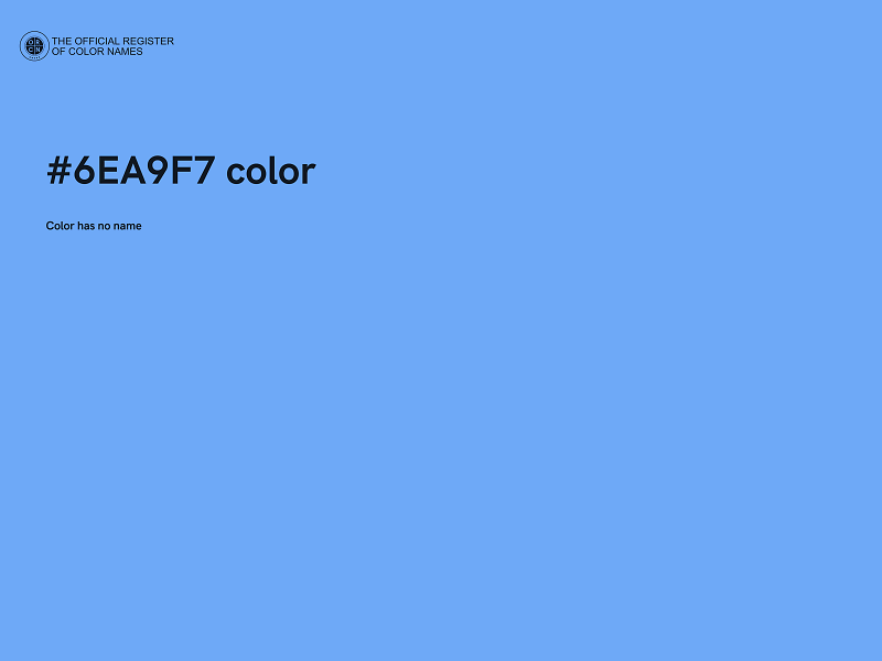 #6EA9F7 color image