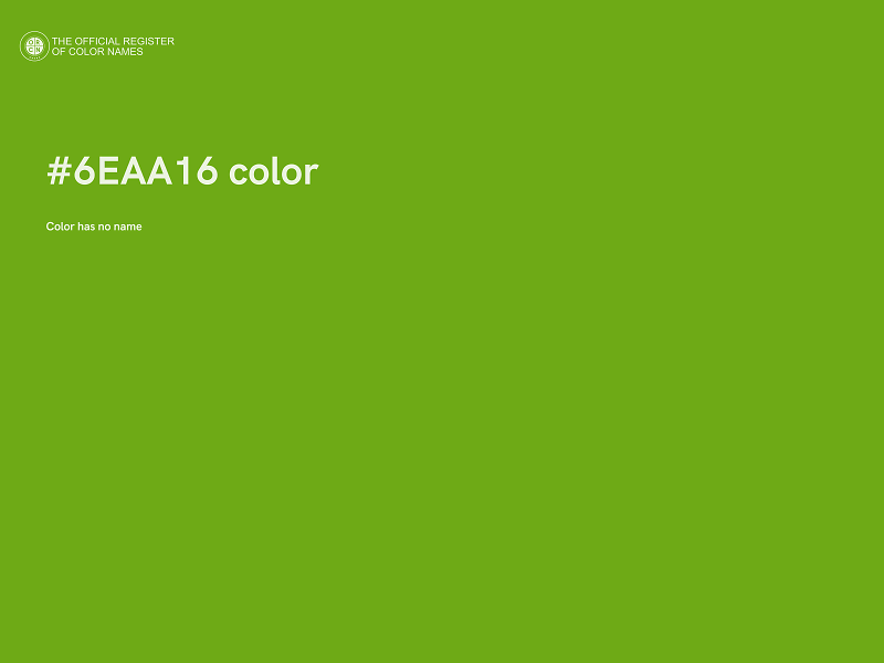 #6EAA16 color image