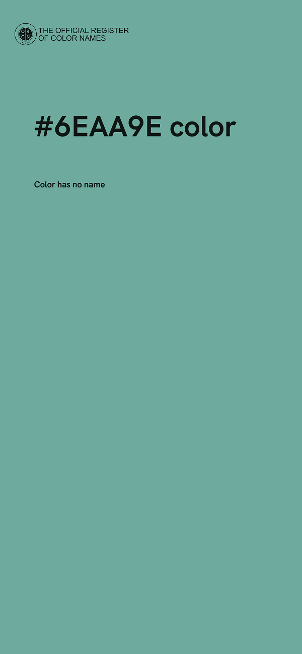 #6EAA9E color image