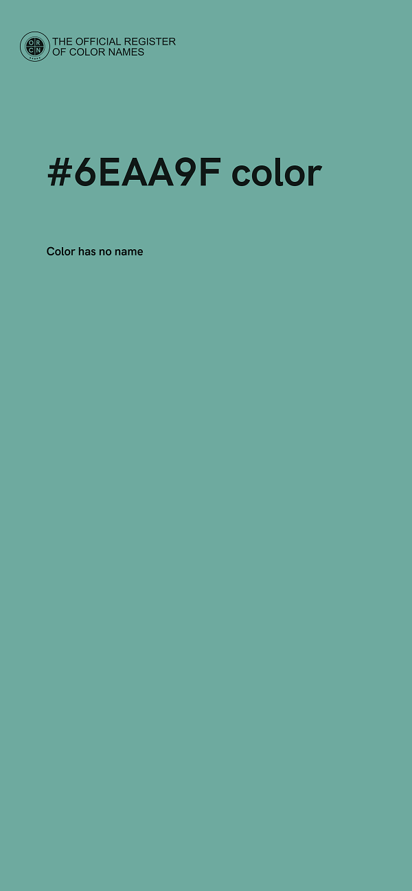 #6EAA9F color image