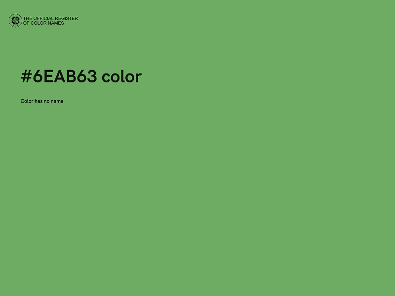 #6EAB63 color image