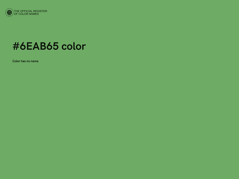 #6EAB65 color image