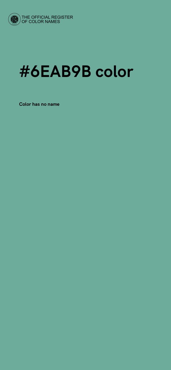 #6EAB9B color image