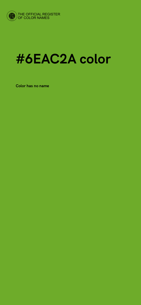 #6EAC2A color image