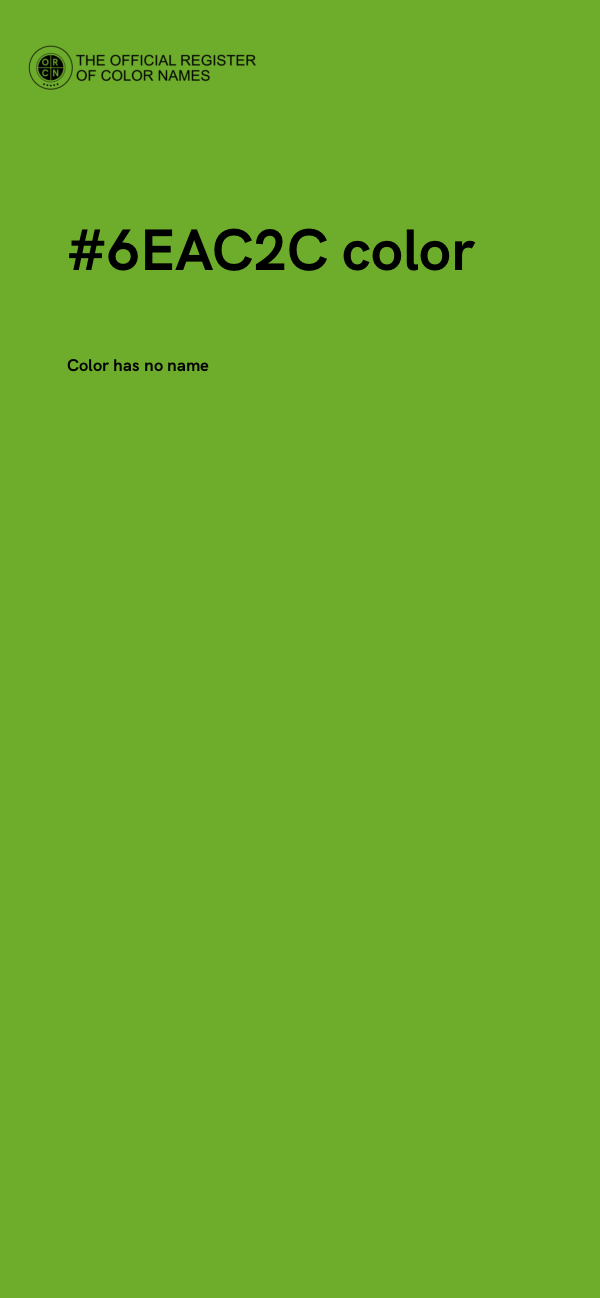 #6EAC2C color image