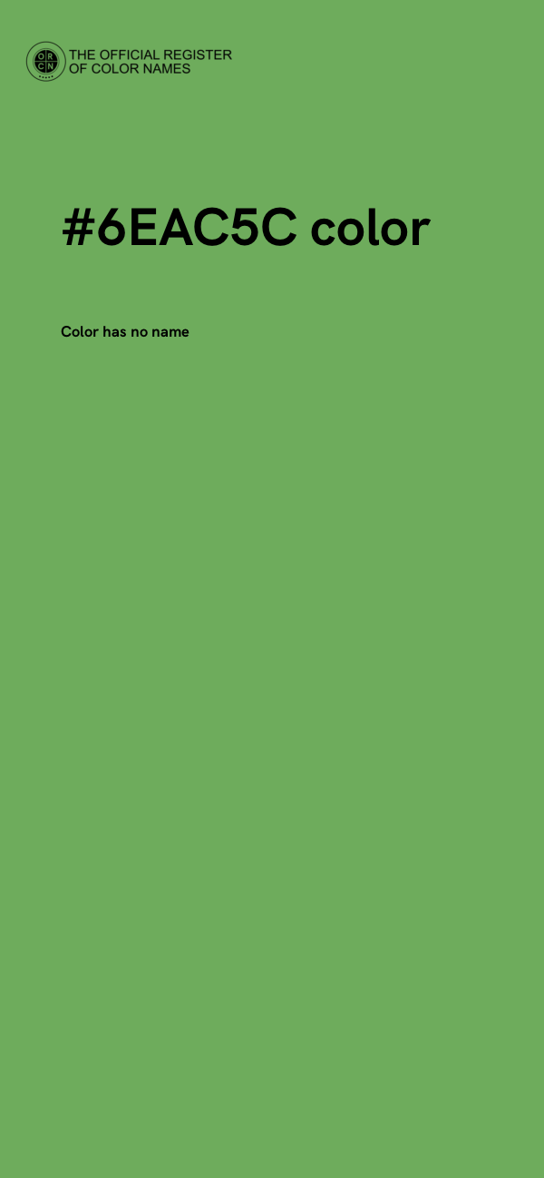 #6EAC5C color image