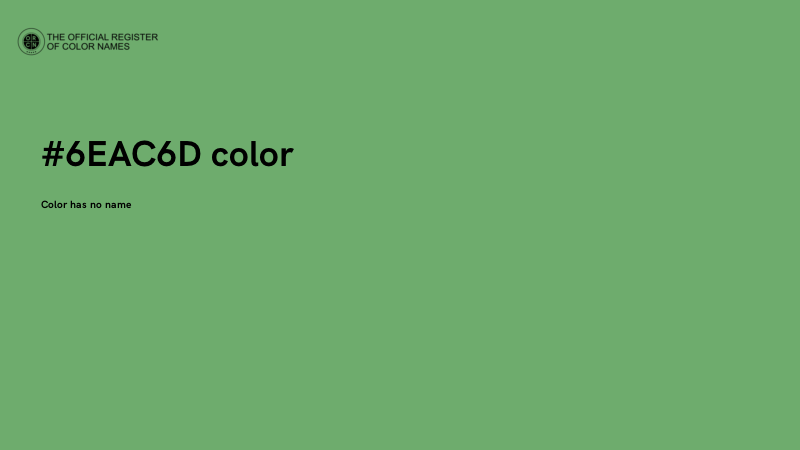 #6EAC6D color image