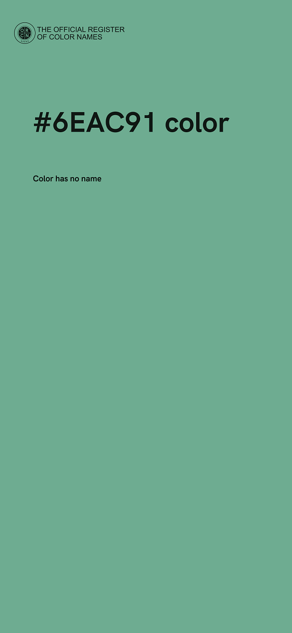 #6EAC91 color image