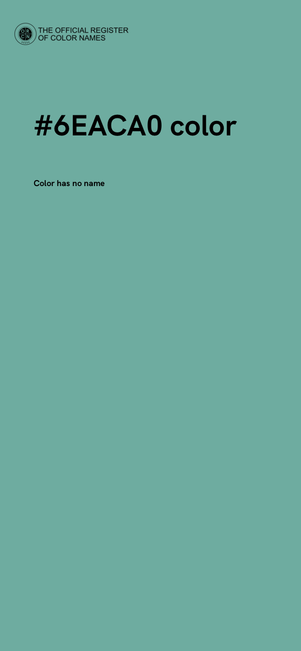 #6EACA0 color image