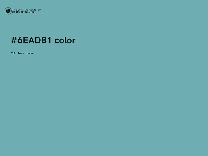 #6EADB1 color image
