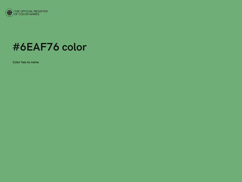 #6EAF76 color image