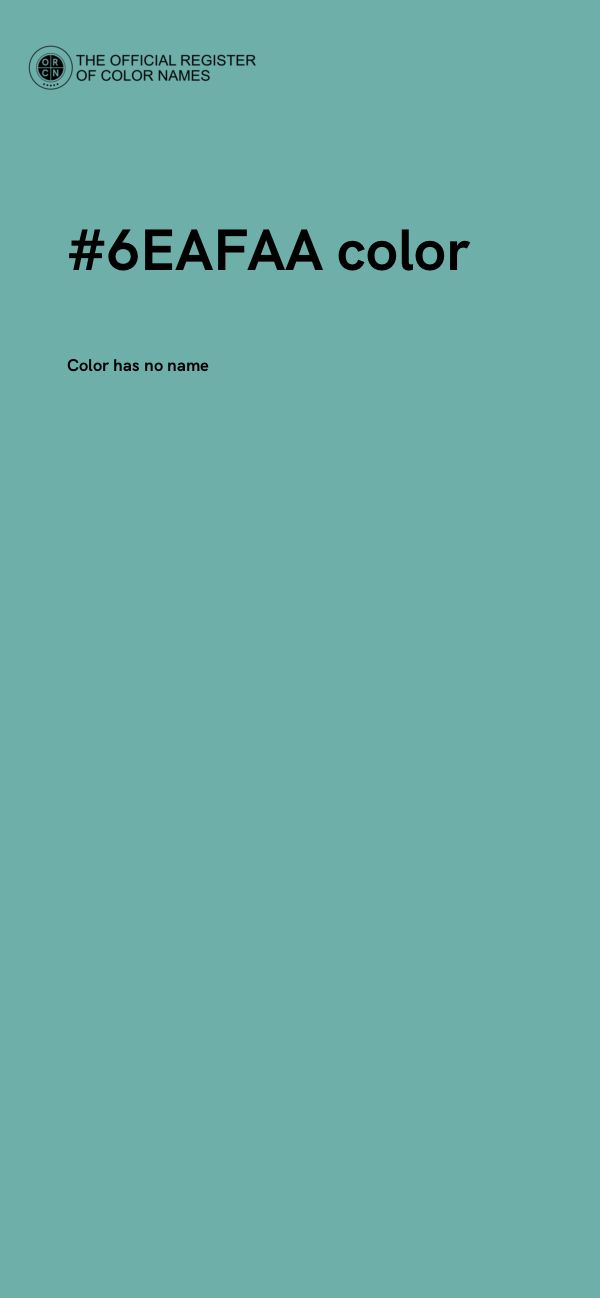 #6EAFAA color image