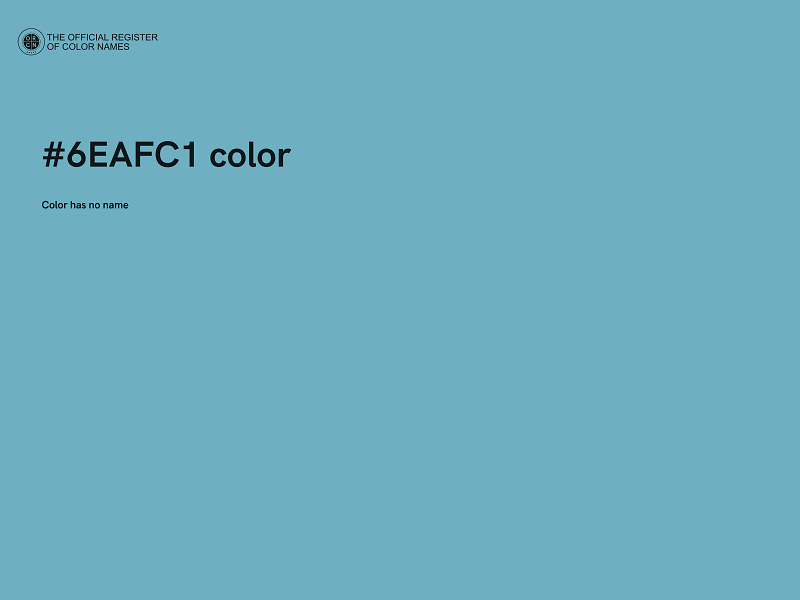 #6EAFC1 color image