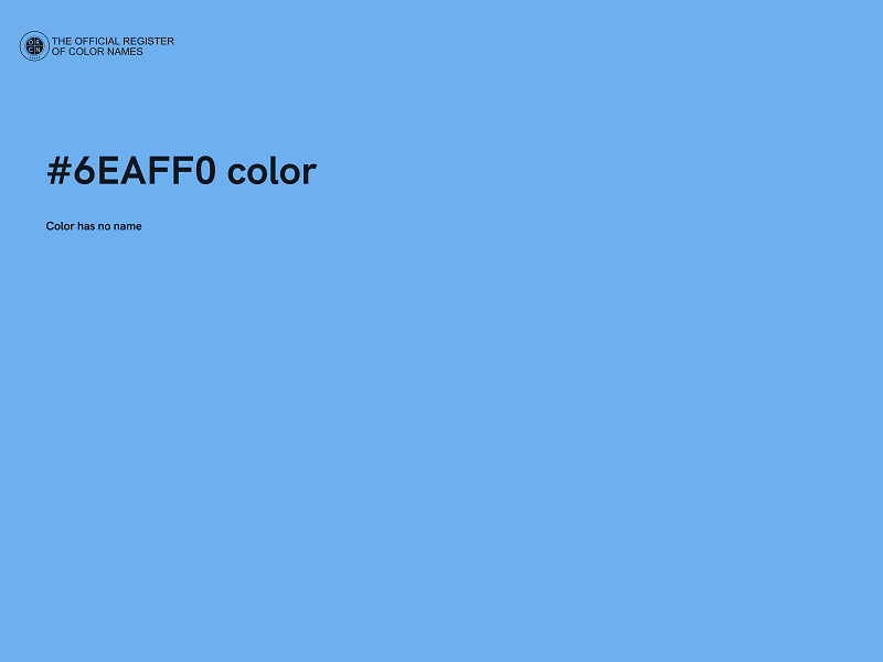 #6EAFF0 color image