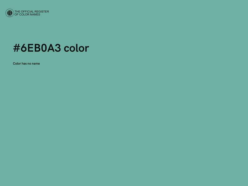 #6EB0A3 color image
