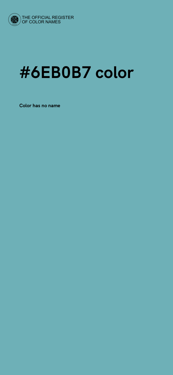 #6EB0B7 color image