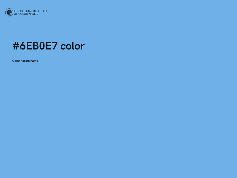 #6EB0E7 color image